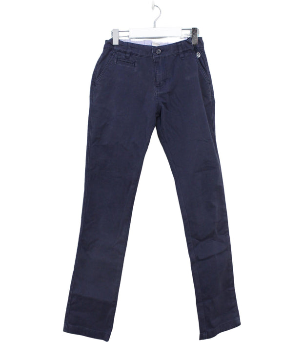 A Navy Casual Pants from Petit Bateau in size 10Y for boy. (Front View)