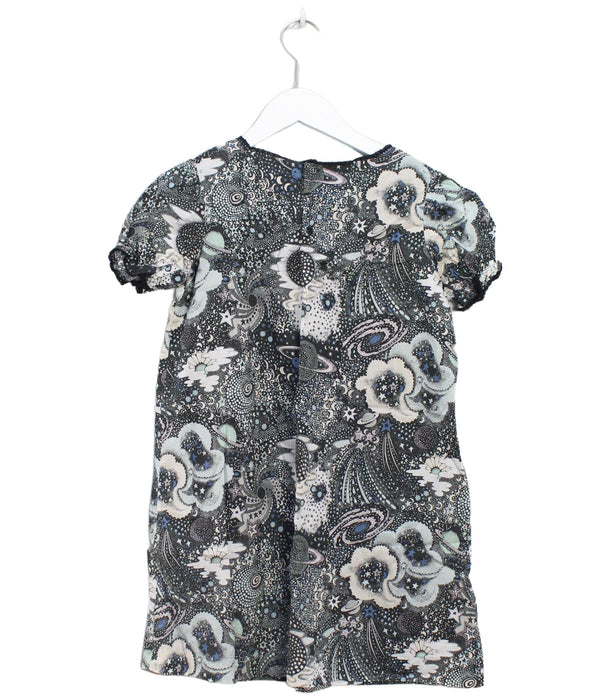 A Grey Short Sleeve Dresses from Bonpoint in size 10Y for girl. (Back View)