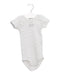 A Green Short Sleeve Bodysuits from Petit Bateau in size 3-6M for neutral. (Front View)