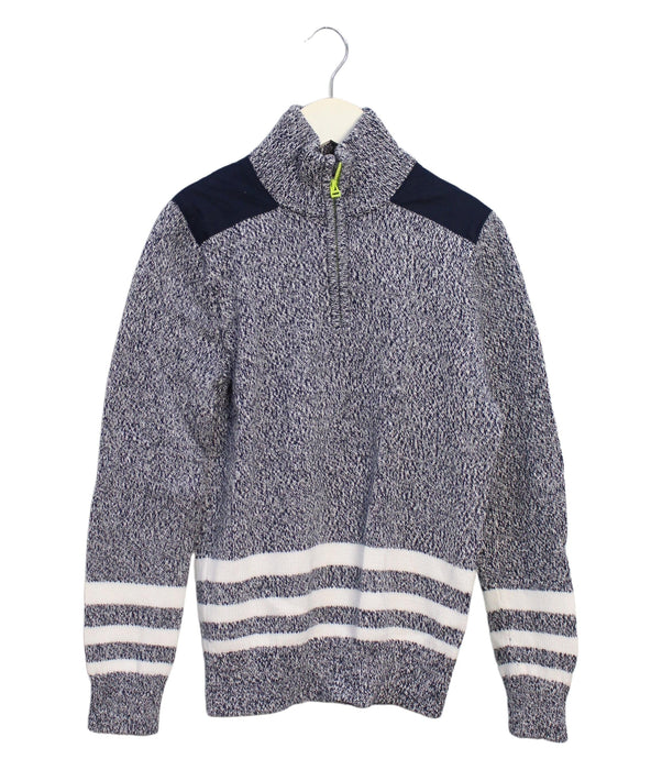 A Grey Knit Sweaters from Crewcuts in size 8Y for boy. (Front View)