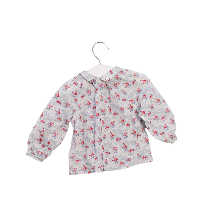 A Blue Long Sleeve Tops from Bonpoint in size 12-18M for girl. (Back View)