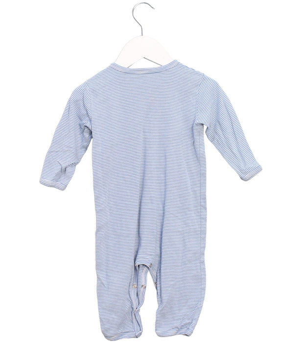 A Blue Long Sleeve Jumpsuits from Petit Bateau in size 6-12M for boy. (Back View)