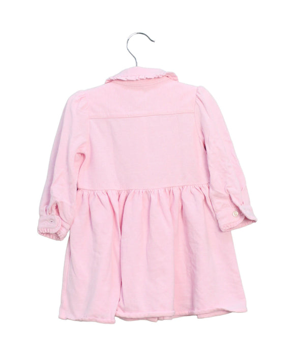 A Pink Long Sleeve Dresses from Ralph Lauren in size 6-12M for girl. (Back View)