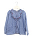 A Blue Long Sleeve Tops from Bonton in size 6T for girl. (Front View)