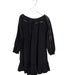 A Black Long Sleeve Dresses from Velveteen in size 5T for girl. (Front View)