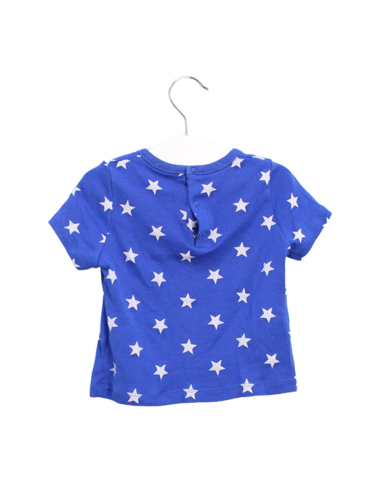 A Blue Short Sleeve Tops from Petit Bateau in size 6-12M for boy. (Back View)
