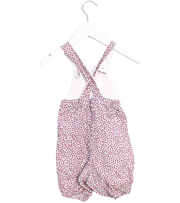 A White Overall Shorts from Jacadi in size 0-3M for girl. (Back View)