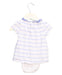 A White Short Sleeve Bodysuits from Jacadi in size 3-6M for girl. (Back View)