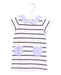 A White Short Sleeve Dresses from Jacadi in size 6-12M for girl. (Front View)