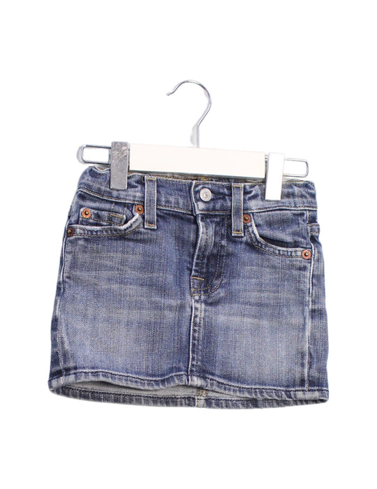 A Navy Short Skirts from 7 For All Mankind in size 4T for girl. (Front View)
