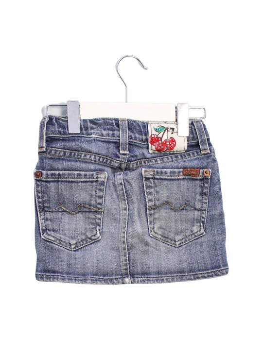 A Navy Short Skirts from 7 For All Mankind in size 4T for girl. (Back View)