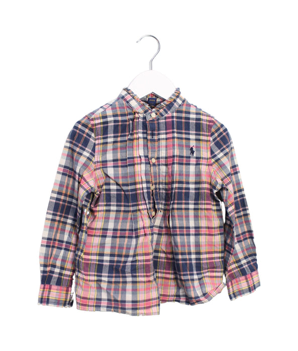 A Multicolour Long Sleeve Tops from Polo Ralph Lauren in size 4T for girl. (Front View)