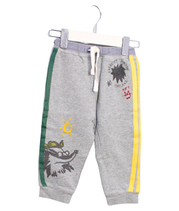 A Grey Sweatpants from Burberry in size 6-12M for boy. (Front View)