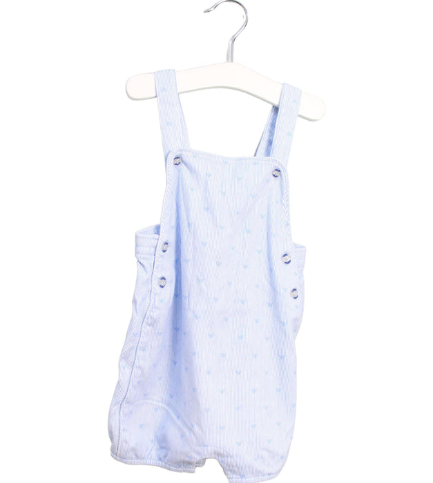 A Blue Overall Shorts from Armani in size 6-12M for boy. (Front View)