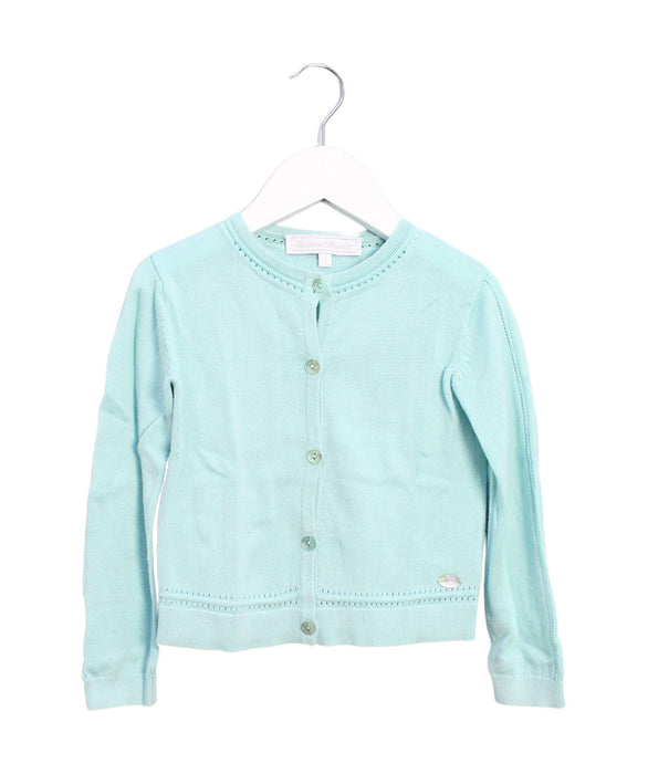 A Blue Cardigans from Tartine et Chocolat in size 3T for girl. (Front View)