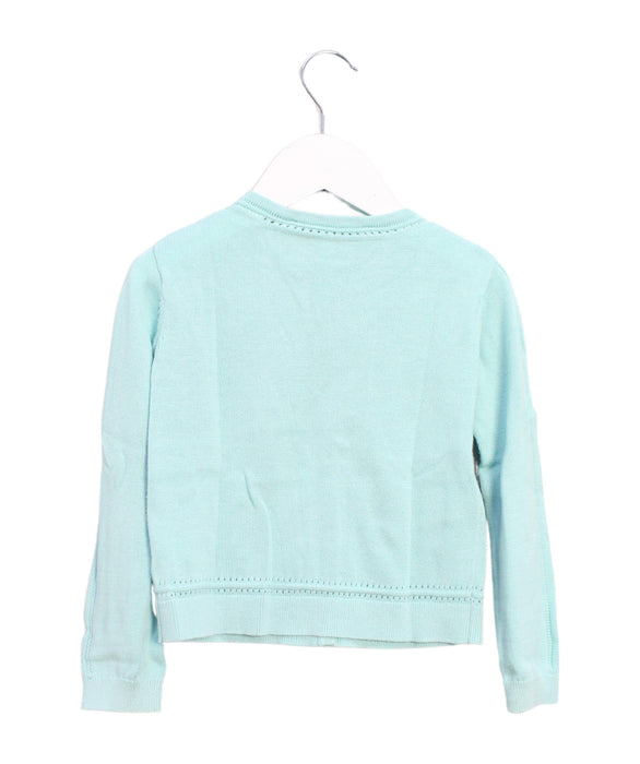 A Blue Cardigans from Tartine et Chocolat in size 3T for girl. (Back View)