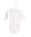A White Long Sleeve Bodysuits from Bonpoint in size 3-6M for girl. (Front View)