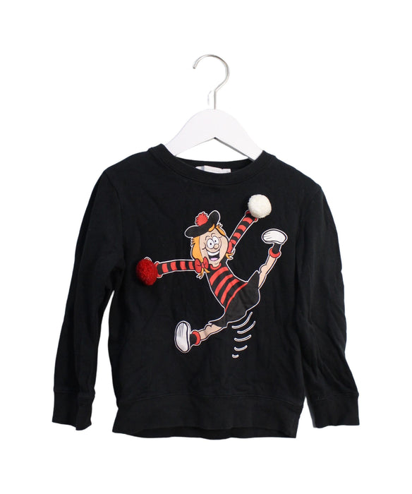 A Black Crewneck Sweatshirts from Stella McCartney in size 5T for boy. (Front View)