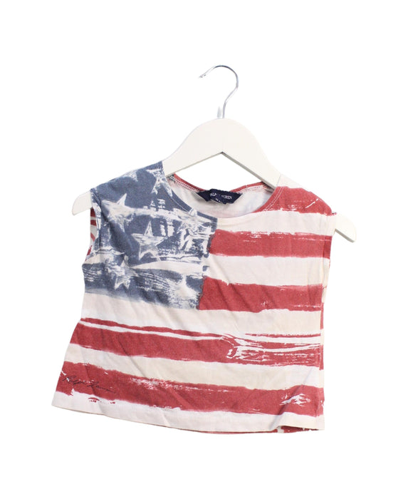 A Red Short Sleeve T Shirts from Ralph Lauren in size 2T for girl. (Front View)