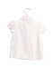 A White Short Sleeve Polos from Ralph Lauren in size 6-12M for girl. (Back View)
