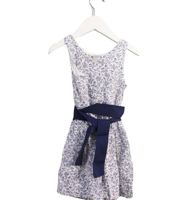A Blue Sleeveless Dresses from Polo Ralph Lauren in size 3T for girl. (Back View)