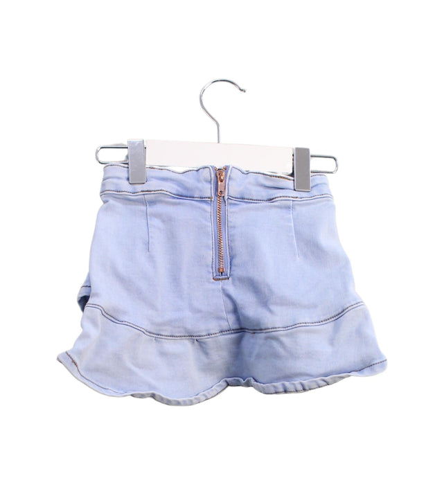 A Blue Short Skirts from Seed in size 4T for girl. (Back View)