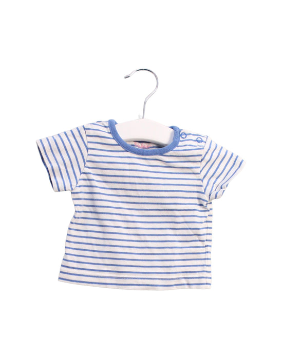 A White Short Sleeve T Shirts from Boden in size 0-3M for boy. (Front View)