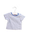 A White Short Sleeve T Shirts from Boden in size 0-3M for boy. (Front View)