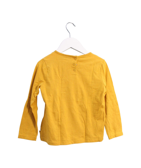 A Yellow Long Sleeve Tops from Sergent Major in size 4T for girl. (Back View)