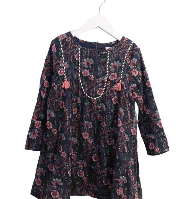 A Multicolour Long Sleeve Dresses from Louise Misha in size 6T for girl. (Front View)