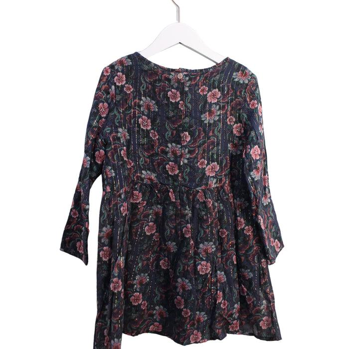A Multicolour Long Sleeve Dresses from Louise Misha in size 6T for girl. (Back View)