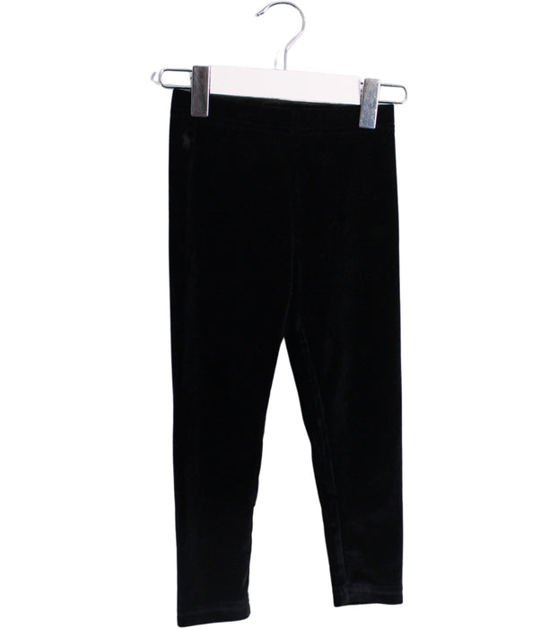 A Black Leggings from Polo Ralph Lauren in size 3T for girl. (Front View)