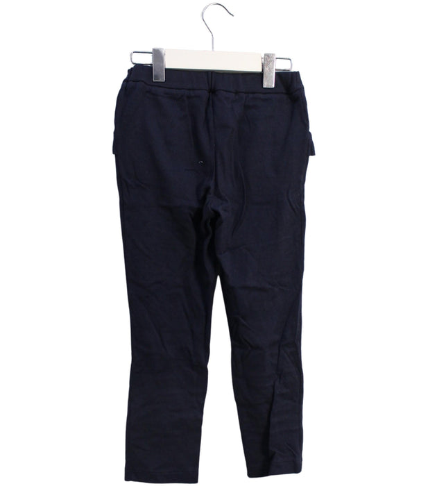 A Navy Sweatpants from Petit Bateau in size 5T for girl. (Back View)
