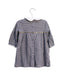 A Navy Long Sleeve Dresses from Petit Bateau in size 6-12M for girl. (Back View)