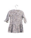 A Grey Long Sleeve Dresses from Petit Bateau in size 6-12M for girl. (Back View)