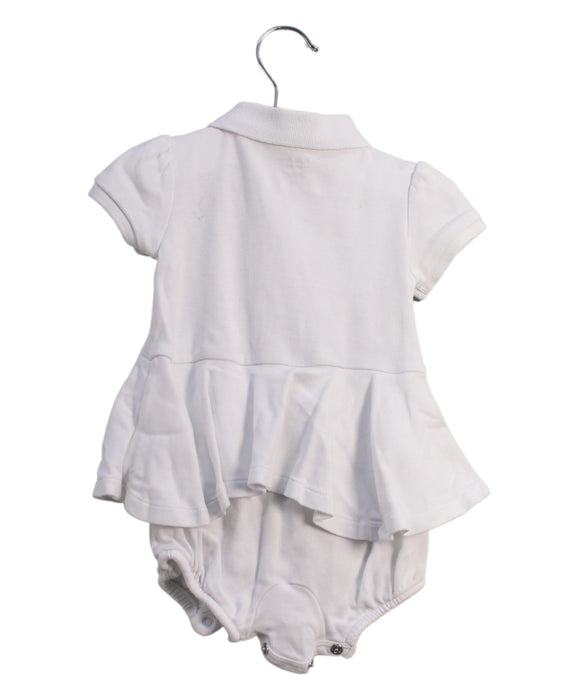 A White Short Sleeve Bodysuits from Ralph Lauren in size 3-6M for girl. (Back View)