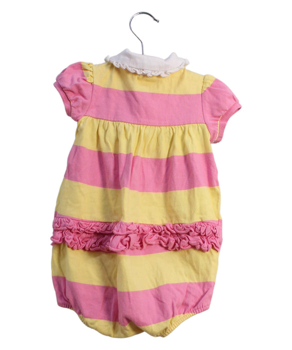 A Pink Short Sleeve Bodysuits from Ralph Lauren in size 6-12M for girl. (Back View)