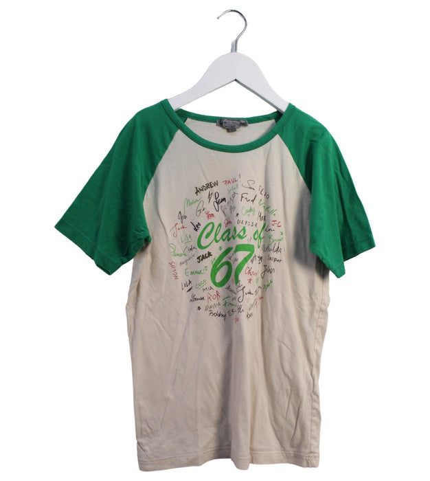 A Beige Short Sleeve T Shirts from Bonpoint in size 12Y for boy. (Front View)