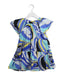 A Blue Short Sleeve Dresses from Emilio Pucci in size 4T for girl. (Front View)