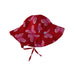 A Red Sun Hats from i play in size Newborn for girl. (Front View)