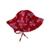 A Red Sun Hats from i play in size Newborn for girl. (Front View)