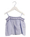 A Blue Sleeveless Tops from Bonpoint in size 12-18M for girl. (Front View)