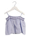 A Blue Sleeveless Tops from Bonpoint in size 12-18M for girl. (Front View)