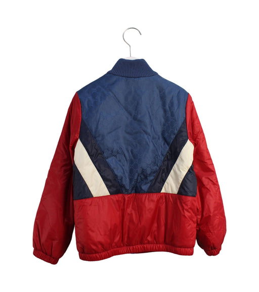 A Red Puffer/Quilted Jackets from Gucci in size 8Y for boy. (Back View)
