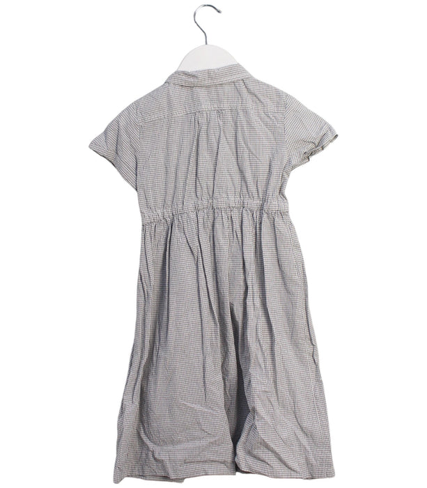 A Grey Short Sleeve Dresses from Bonpoint in size 4T for girl. (Back View)