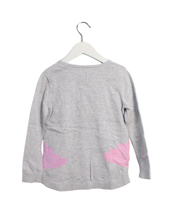 A Grey Crewneck Sweatshirts from Seed in size 5T for girl. (Back View)