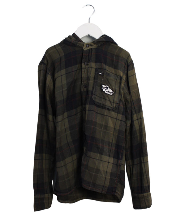 A Green Shirts from Molo in size 9Y for boy. (Front View)