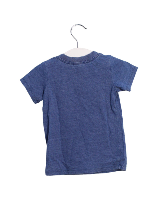 A Navy Short Sleeve T Shirts from Seed in size 3-6M for boy. (Back View)