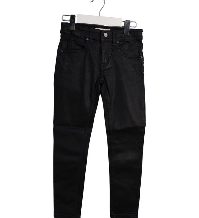 A Black Casual Pants from Burberry in size 6T for girl. (Front View)