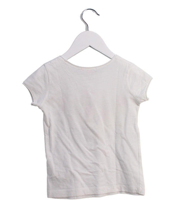 A White Short Sleeve T Shirts from Bonpoint in size 3T for girl. (Back View)